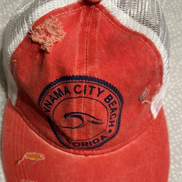 Red Panama City Beach Cap - Picture 11 of 12